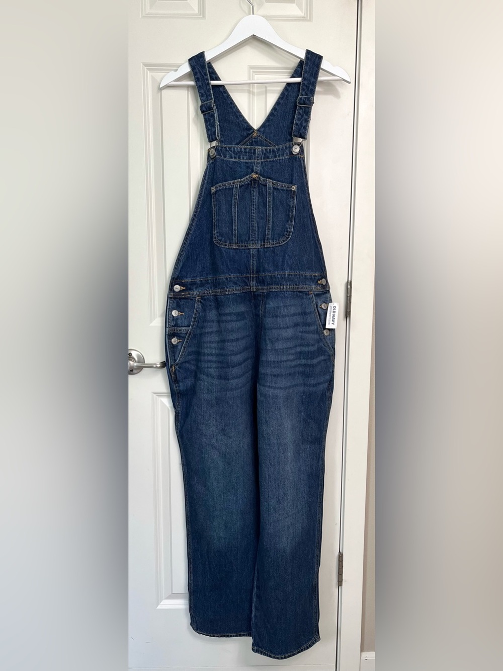 Old Navy Wide Leg Denim Overalls NWT